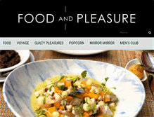 Tablet Screenshot of foodandpleasure.com